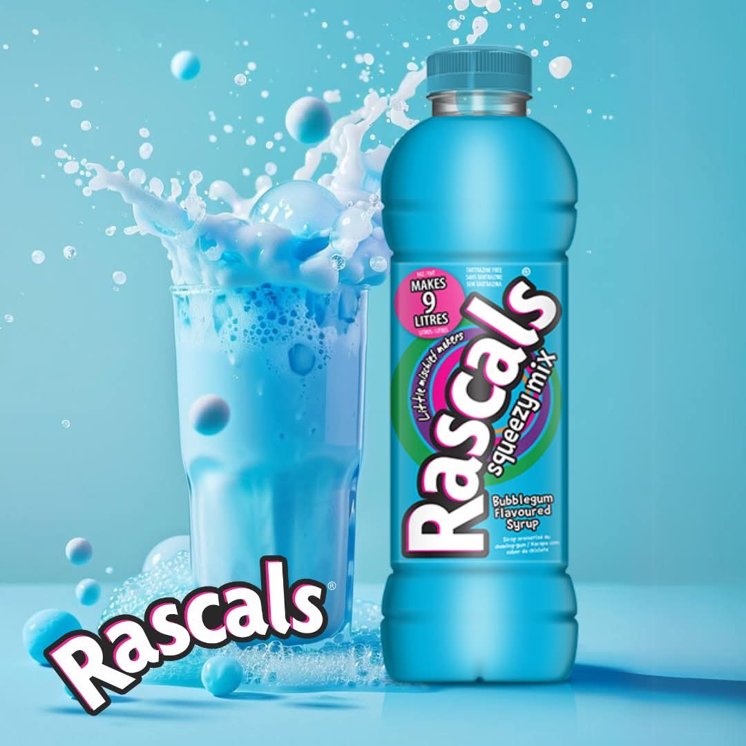 Rascals Squeezy Mix Flavoured Syrup 750ml