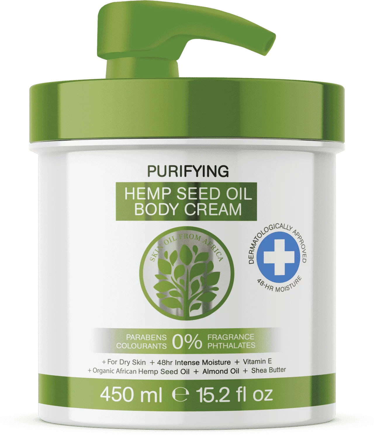 Bodycare From Africa Purifying Hemp Seed Oil Body Cream 450ml