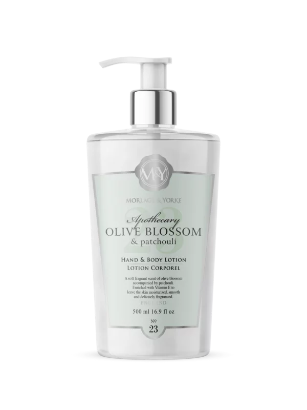 M&Y Apothecary Olive Blossom & Patchouli 500ml Hand & Body Lotion