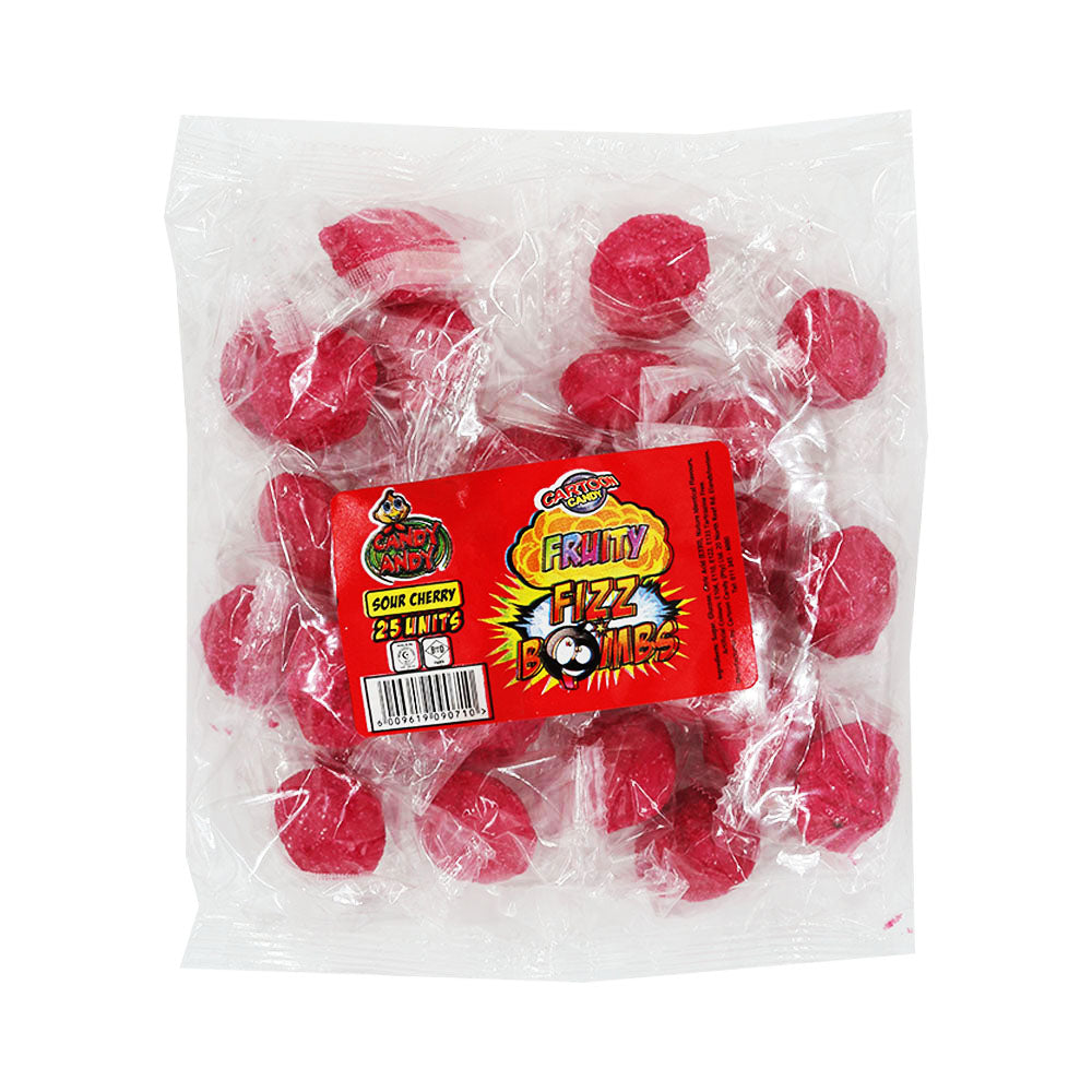 CARTOON FIZZY FRUIT BOMBS 25's