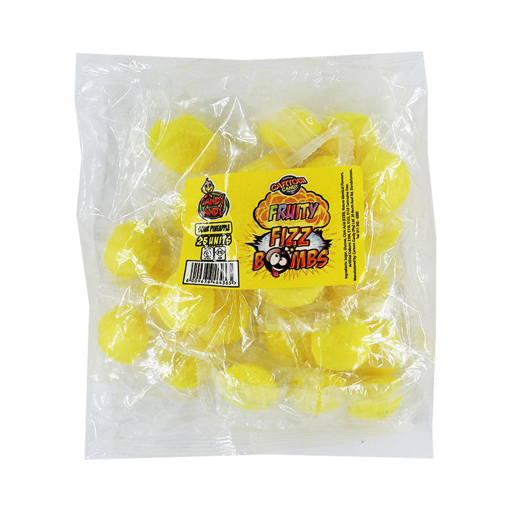CARTOON FIZZY FRUIT BOMBS 25's