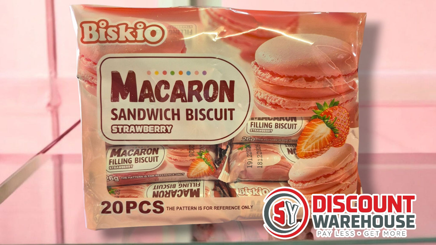 Biskio Macaron Sandwich Biscuits 20's