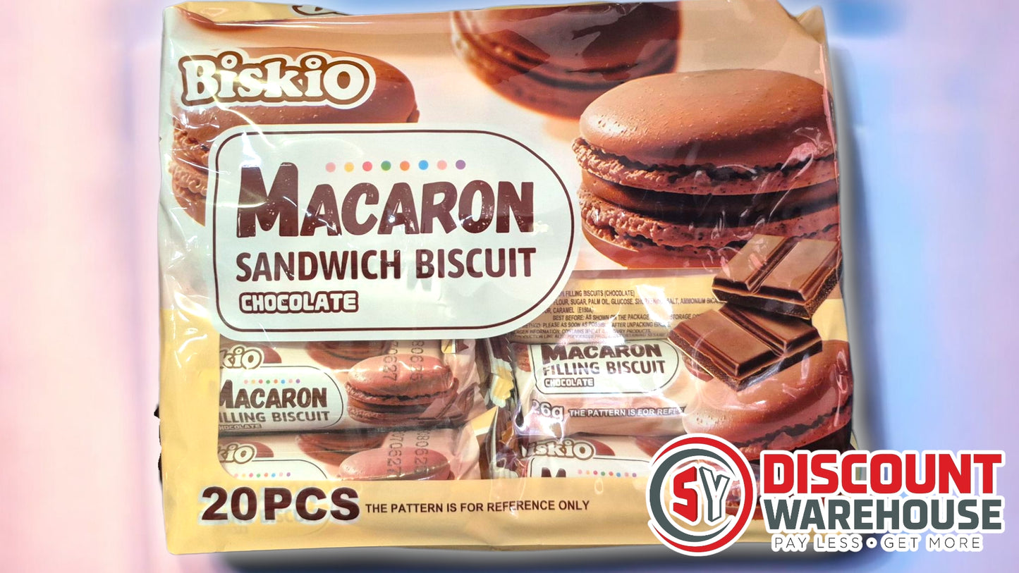 Biskio Macaron Sandwich Biscuits 20's