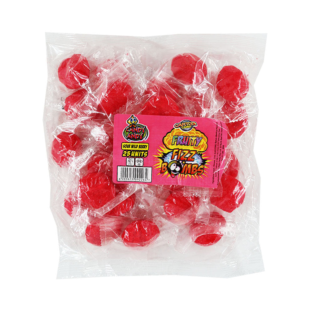 CARTOON FIZZY FRUIT BOMBS 25's