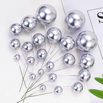 Faux Ball Cake Topper Set - 10pc