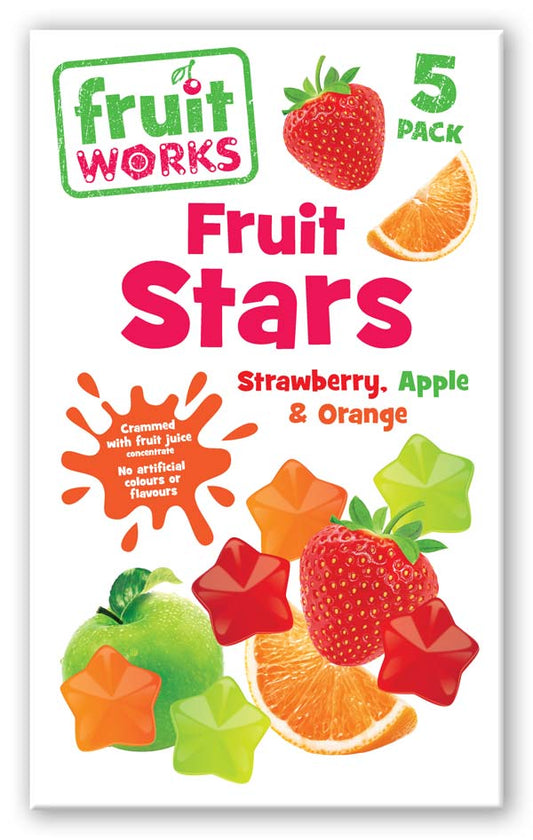 Fruit Works - Fruit Stars (5-pack) 90G