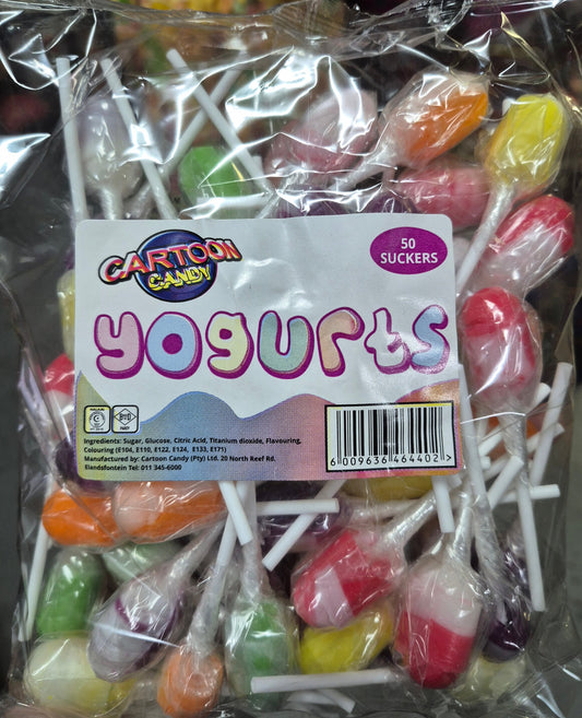 50 Suckers - Yoghurts Lollipops 