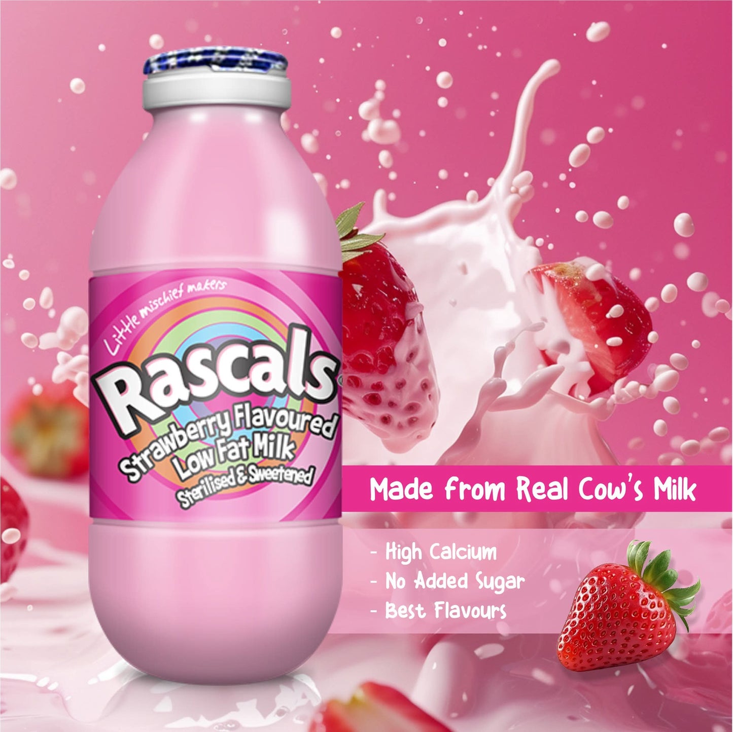 Rascals Flavoured Low Fat Milk 6-pack (6x350ml)