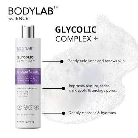 BODYLAB SCIENCE Glycolic Complex Shower Cream 500ml