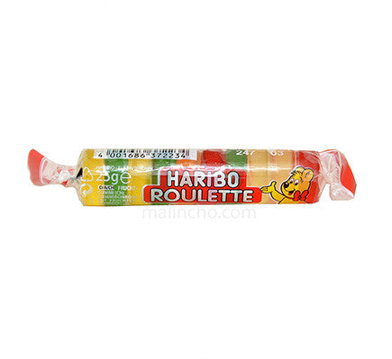 Haribo Roulette Single Fruit Roll 25G