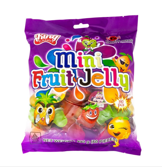 King Mini Fruit Jelly Cups 60's