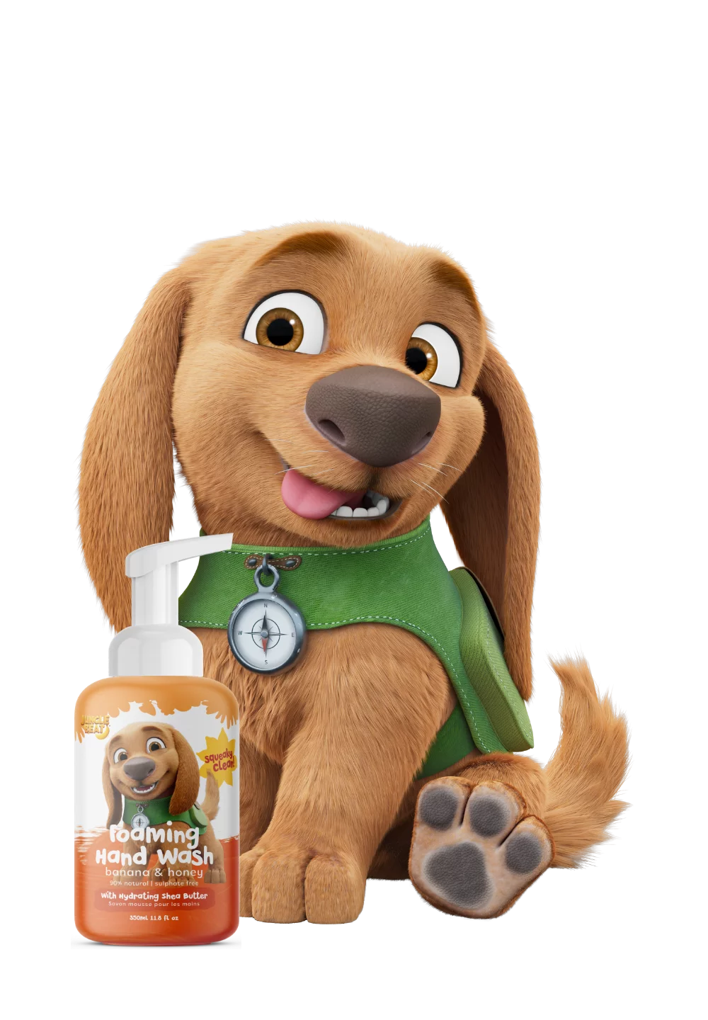 JungleBeat Toddler & Kids Banana and Honey Foaming Hand Wash, 350ml / 11.8 fl oz