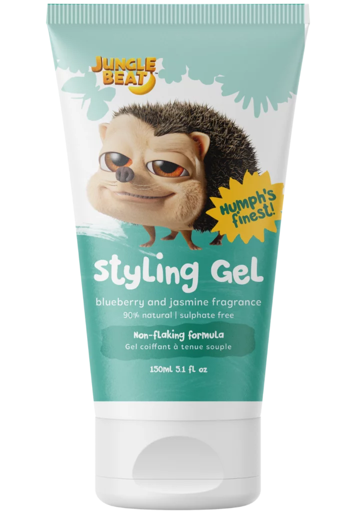 JungleBeat Toddler & Kids Blueberry and Jasmine Styling Gel, 150ml / 5.1 fl oz