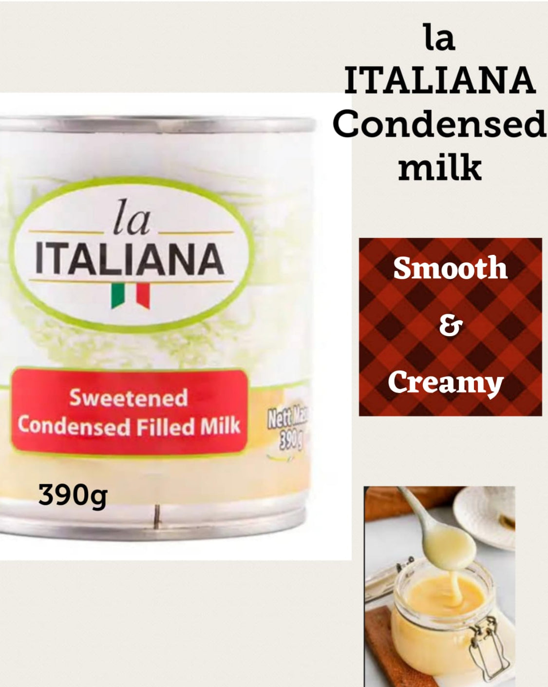 La Italiana Condensed Milk 390G