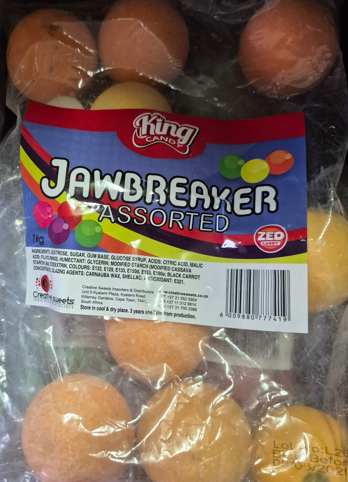 Mammouth Jawbreaker Assorted 1KG Bulk Packs Zed Candy