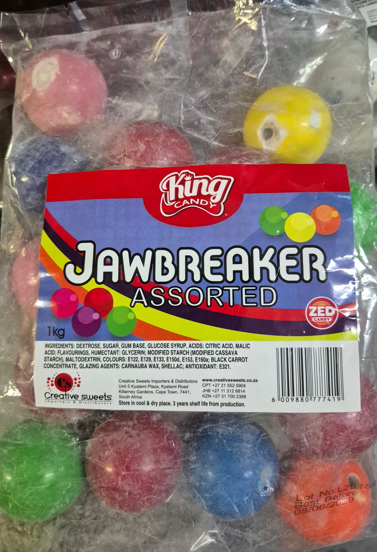 Mammouth Jawbreaker Assorted 1KG Bulk Packs Zed Candy