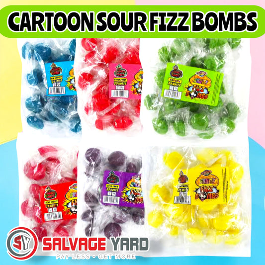 CARTOON FIZZY FRUIT BOMBS 25's