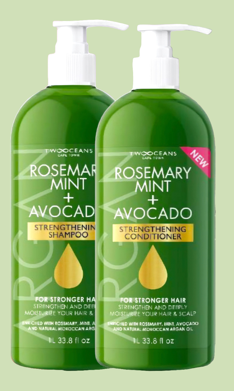 Two Oceans Rosemary & Mint 1L Shampoo & 1L Conditioner Set