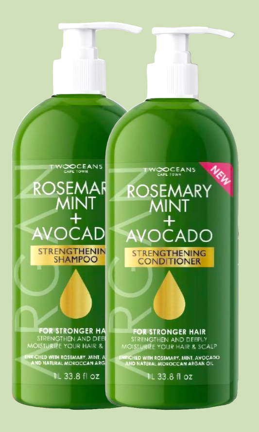 Two Oceans Rosemary & Mint 1L Shampoo & 1L Conditioner Set
