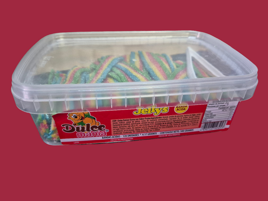 Dulce Mania Tub Rainbow Belts 500G