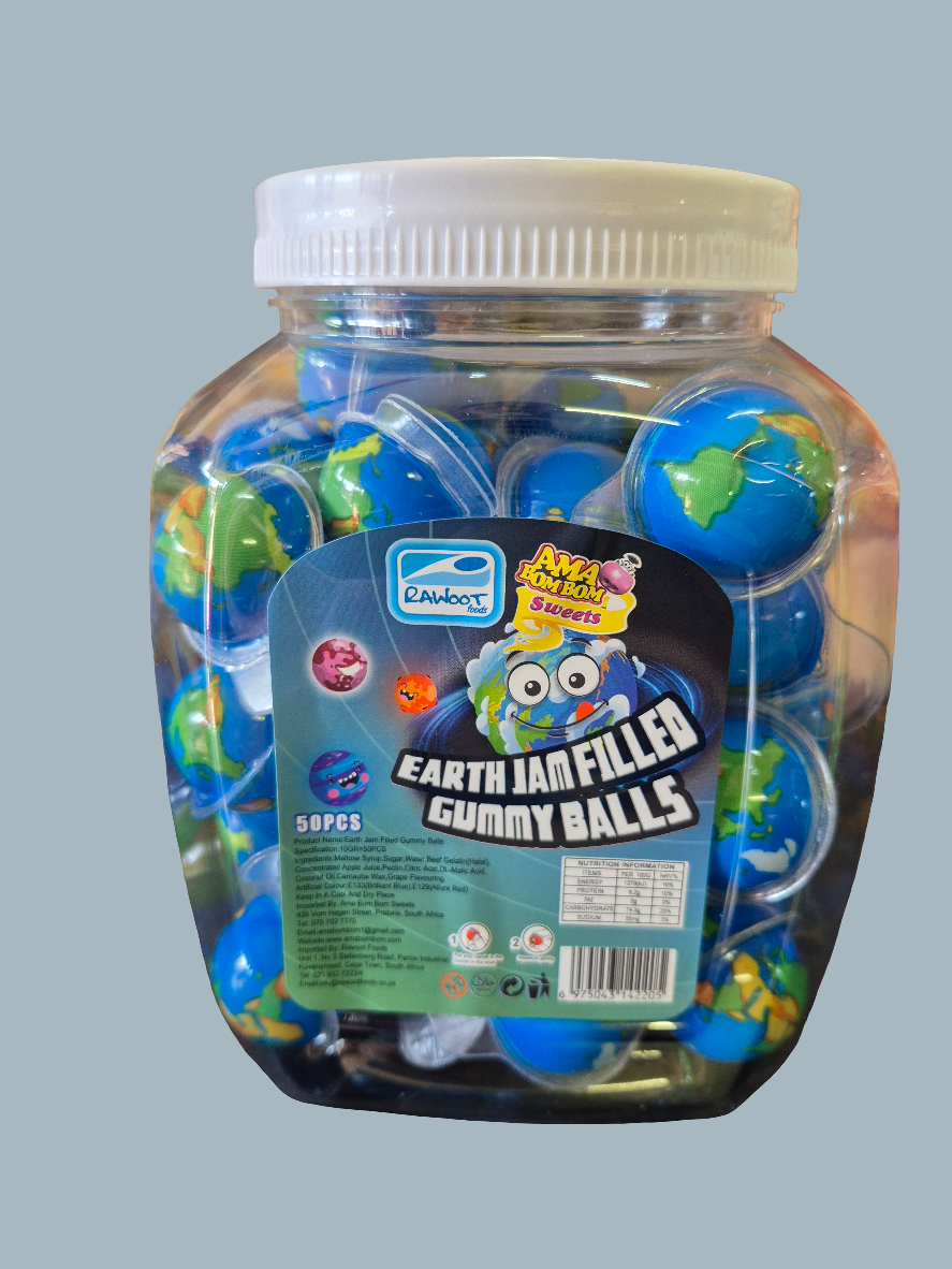 Gummy Ball Jam Tub 50's - Ama Bom