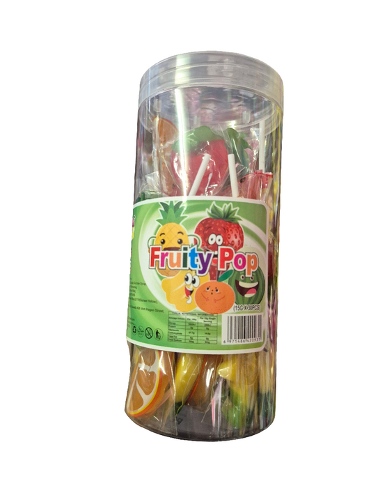 Fruity Pop Lollipop 30pcs Jar