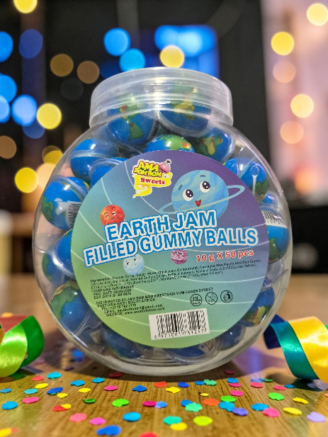 Gummy Ball Jam Tub 50's - Ama Bom