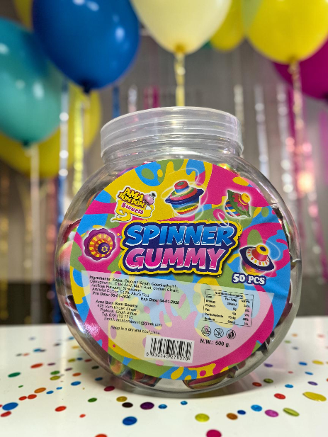 Gummy Ball Jam Tub 50's - Ama Bom