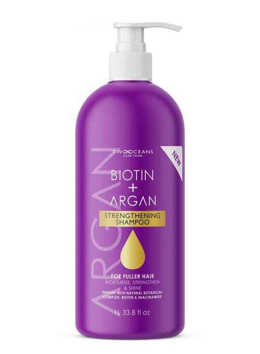 Two Oceans Argan Oil and Biotin Shampoo, 1L / 33.8 fl oz