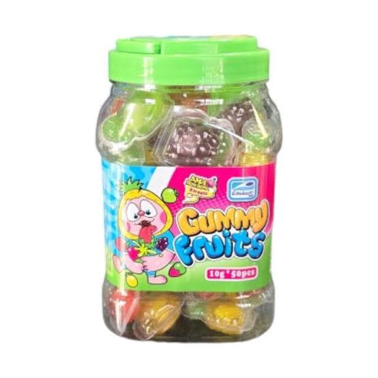 Gummy Fruits Jar 50's