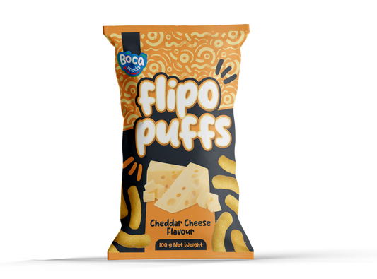 Boca Flipo Puffs Cheddar Cheese 100G