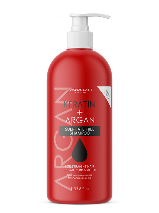 Two Oceans Keratin and Argan Hydra Smooth Shampoo, 1L / 33.8 fl oz