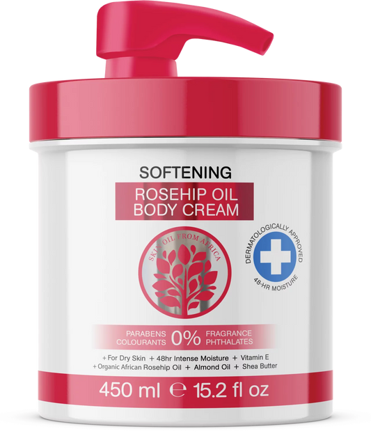 Skin Oil From Africa - Softening Rosehip Oil Body Cream 450ml