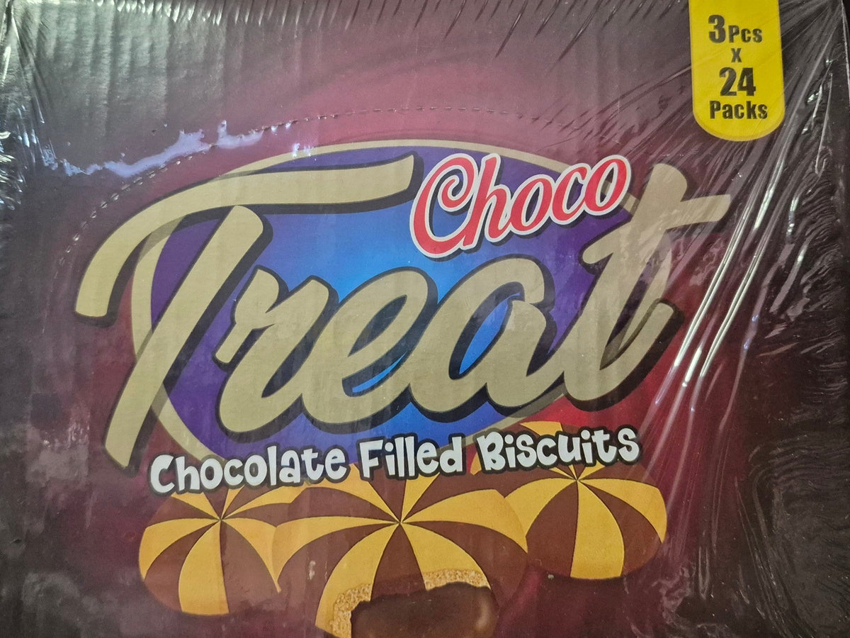 SY DISCOUNT WAREHOUSE Choco Treat chocolate filled biscuits box containing 24 snack packs