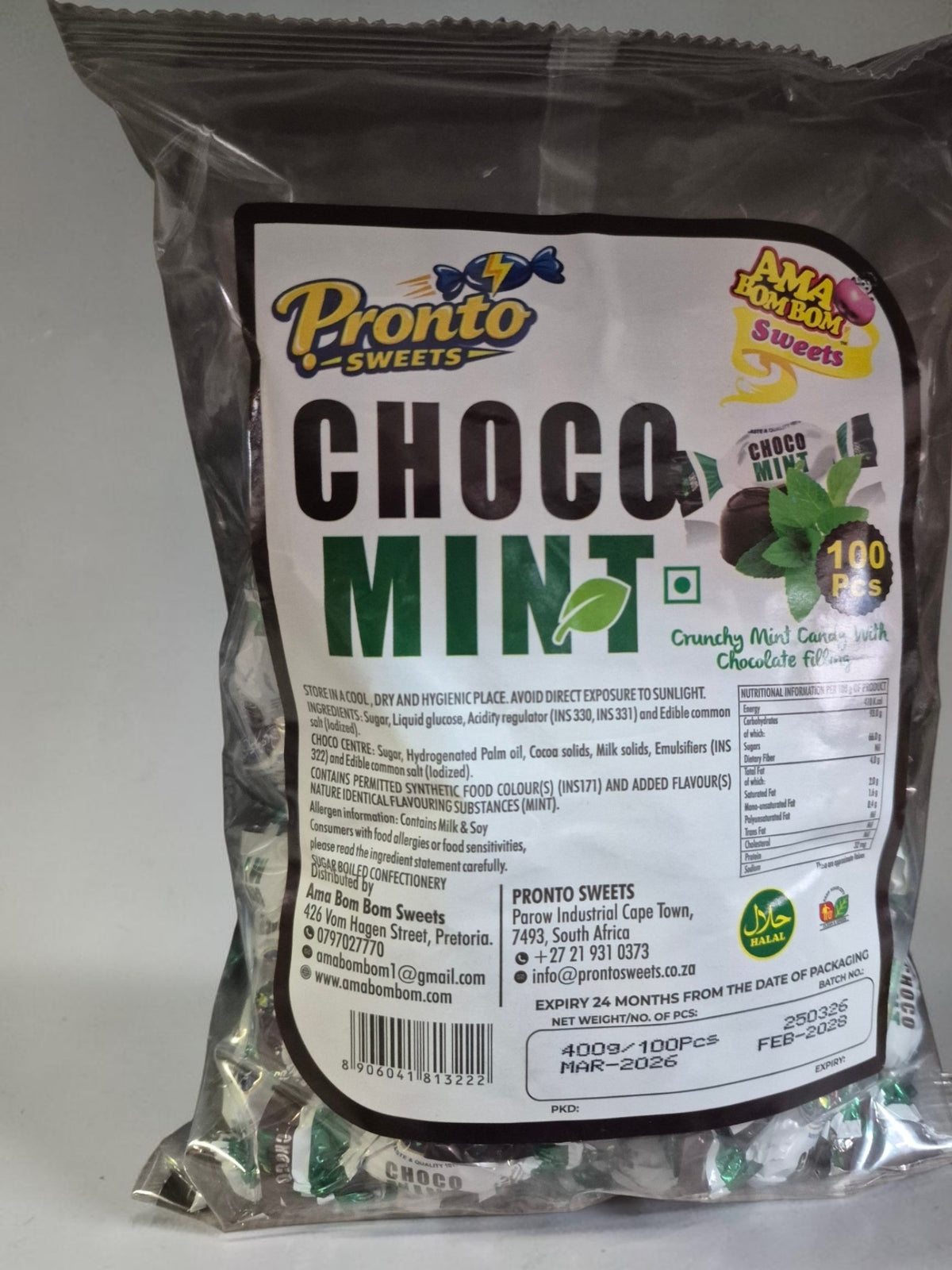 Pronto Creamy Centerfilled Candies 100's