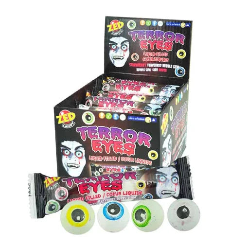 Zed Candy Terror Eyes Jawbreaker Centre Filled Gum Balls
